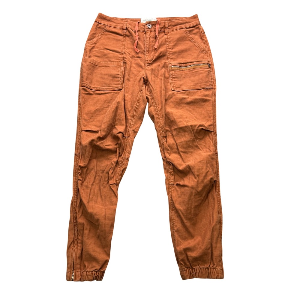 REI Co-op Jogger Pants Women's Size 12 Rust Orange 25" Inseam Cargo Hiking